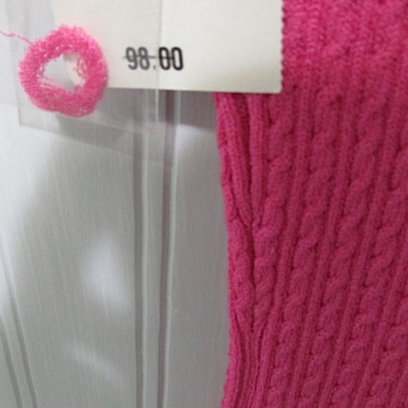 NWT Nordstrom Hot Pink Knit Stretch Top, Size M - Picture 6 of 8